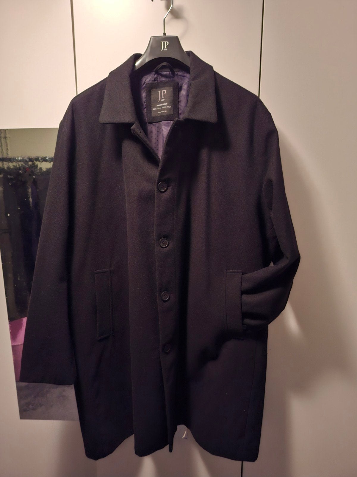 wollen mantel 5xl, Ophalen, Zwart, Jas of Mantel, Nieuw