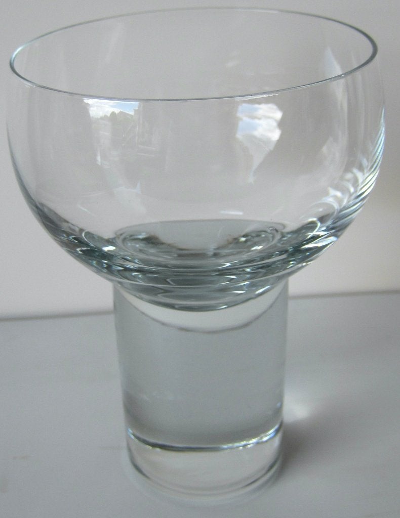 glazen vaasje in de vorm van een kelk met massieve voet, Overige kleuren, Ophalen of Verzenden, Minder dan 50 cm, Glas