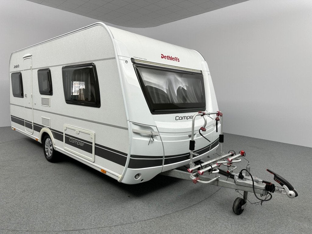 Dethleffs Camper 470 ER Enkele bedden Voortent Fietsendrager, Caravans en Kamperen, Rondzit, Reservewiel, Bedrijf, Tot en met 4