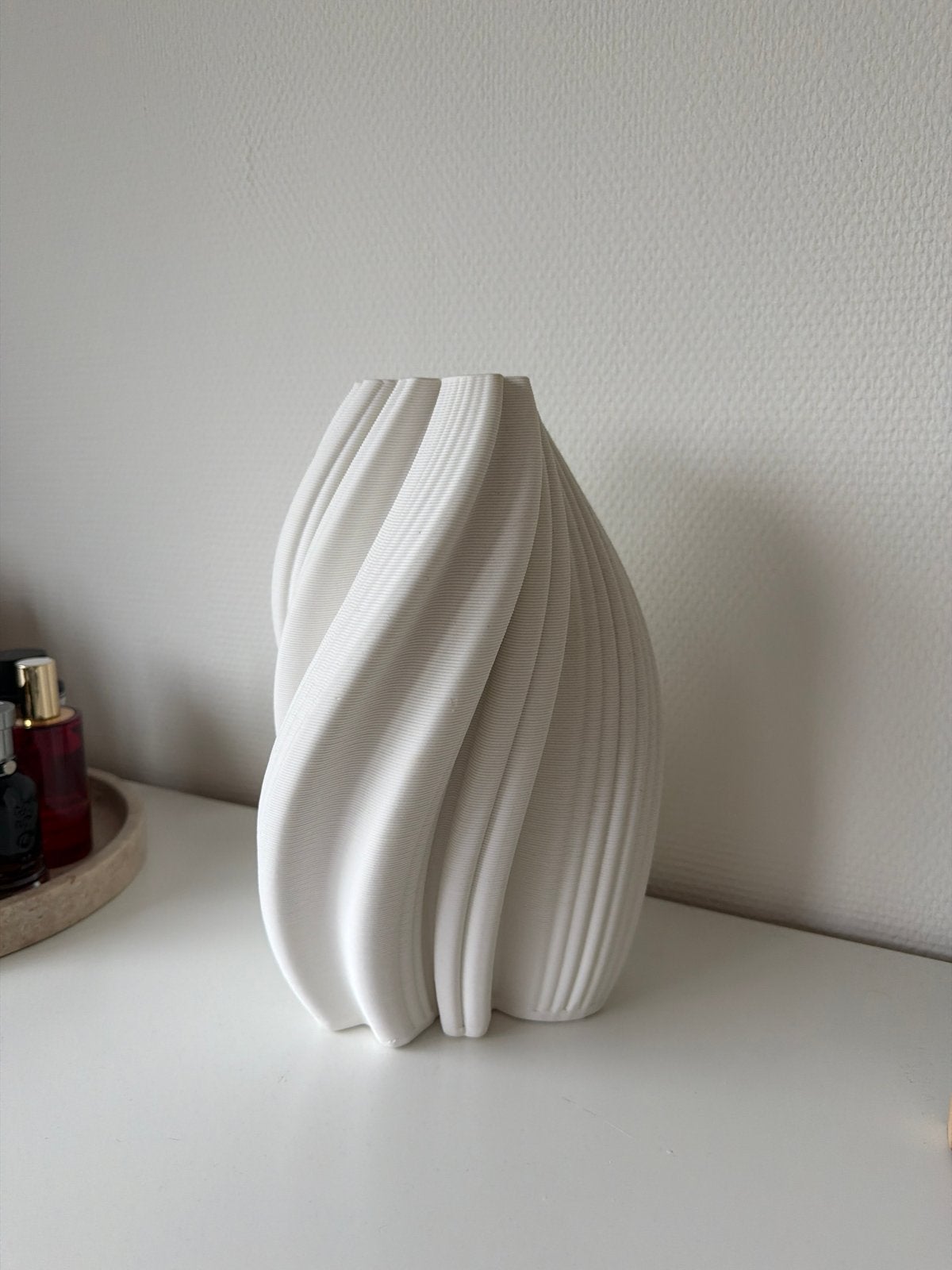 3D-geprinte vaas Melody van porselein, westwing, Ophalen