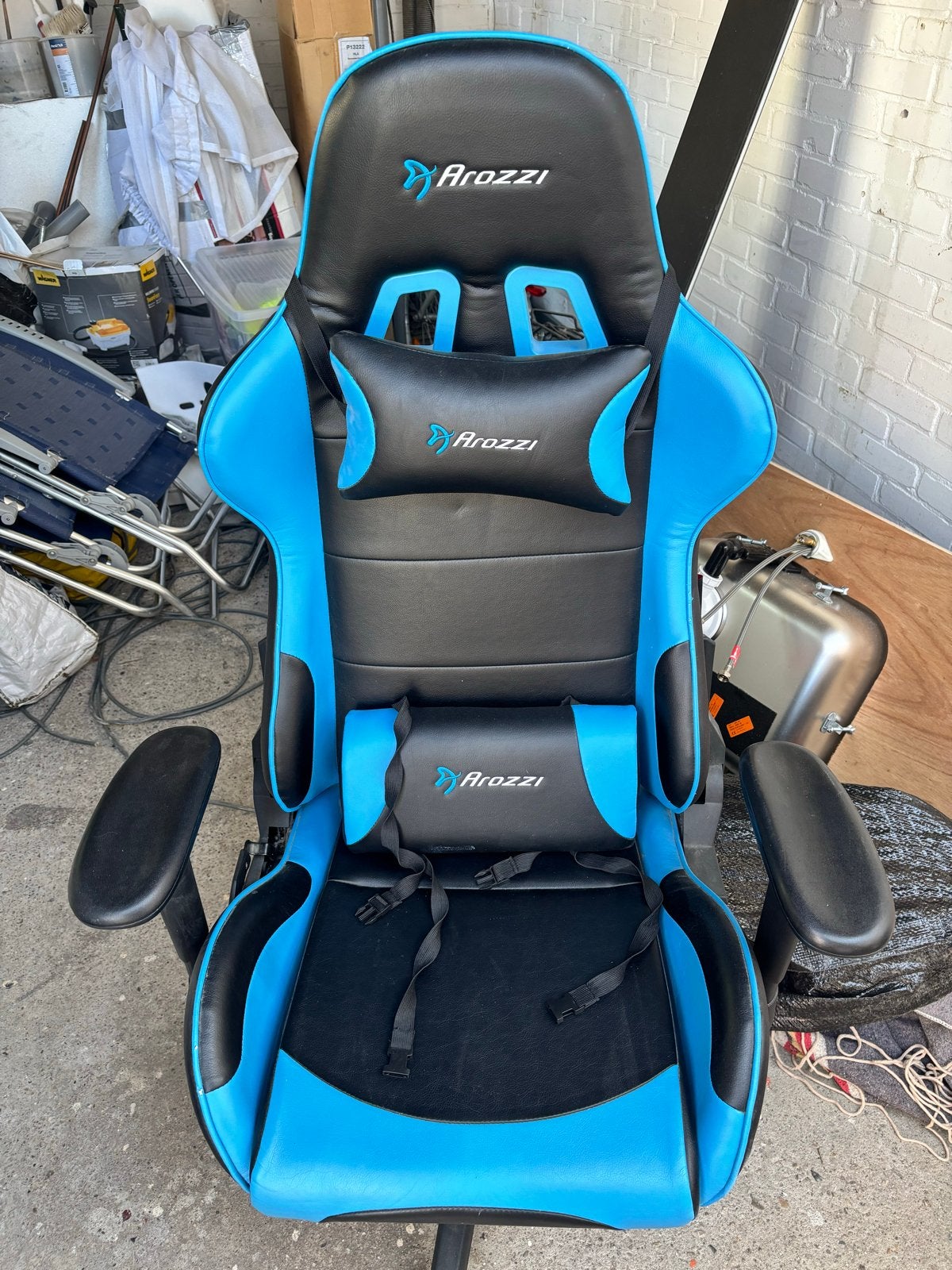 Arozzi Mezzo V2 Gaming Stoel - Goede Staat, Ophalen, Gebruikt, Blauw, Bureaustoel