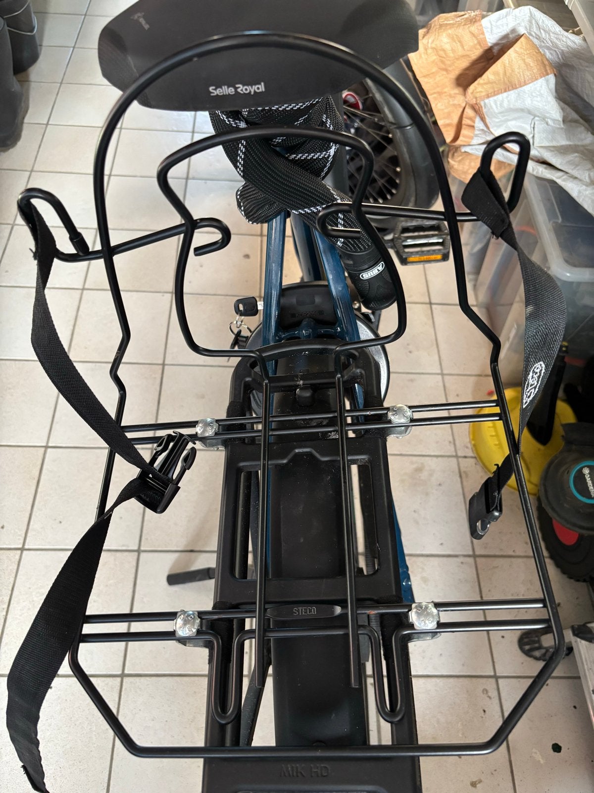 Tassenrek voor fiets - Zwart, Ophalen of Verzenden, Gebruikt