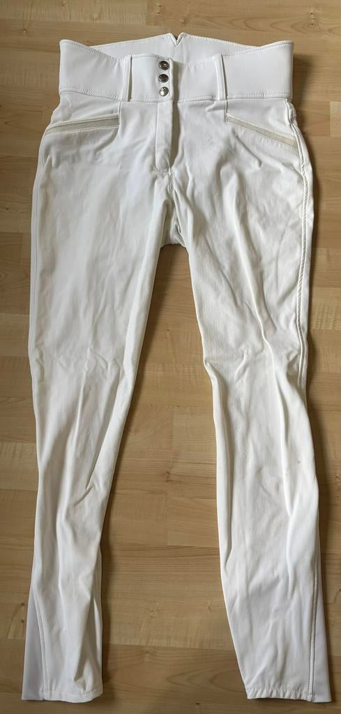 Wedstrijdbroek Montar highwaist wit maat 40, Gebruikt, Dressuur, Dames, Onderkleding
