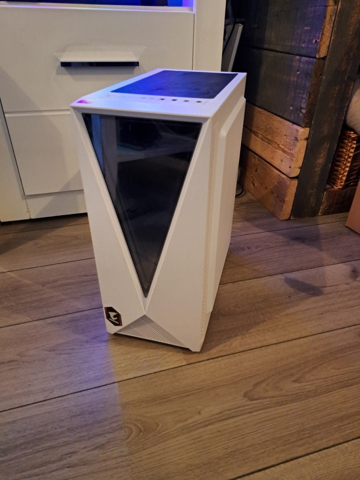 Lege PC-kast met ARGB frontpaneel, Computers en Software, Ophalen, Gebruikt