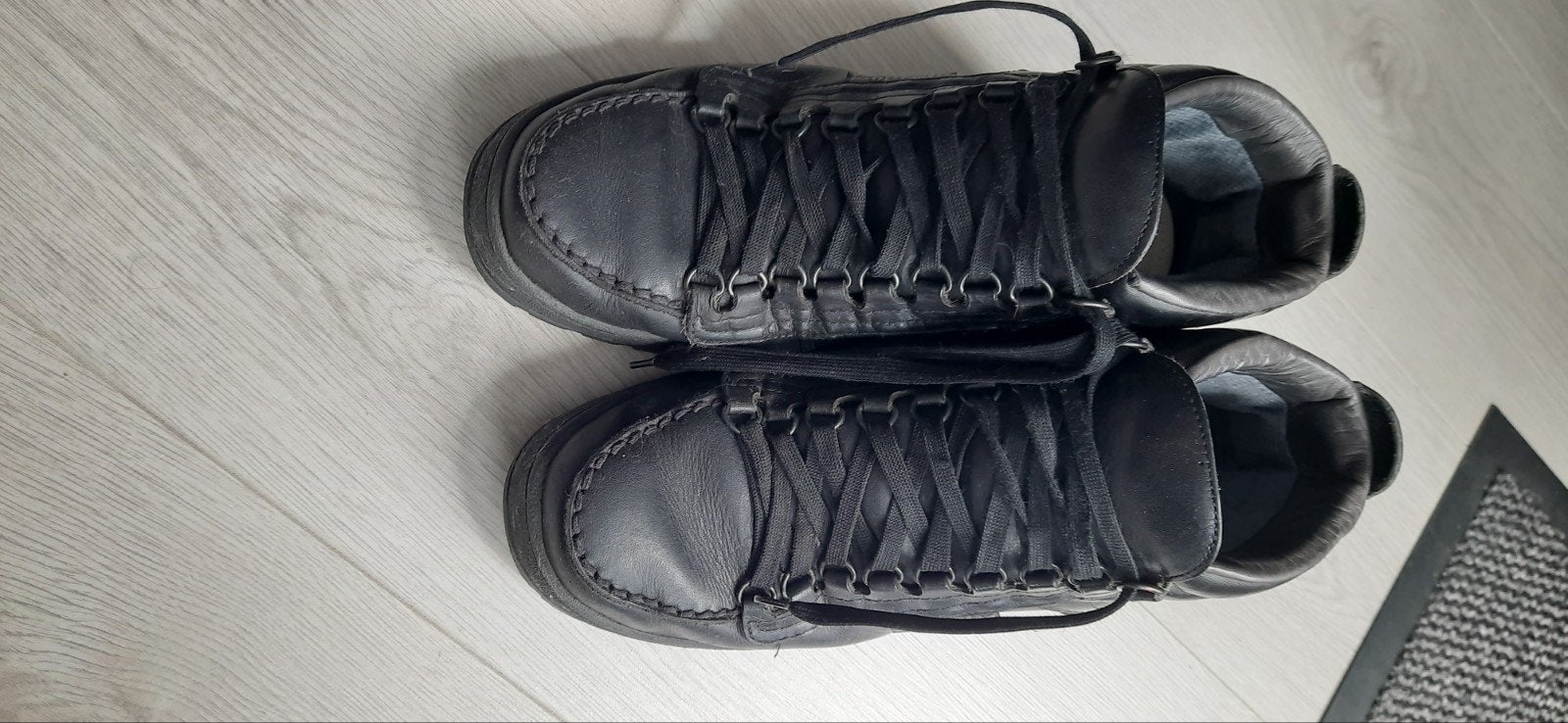 Zwart lederen Mephisto schoenen maat 43 zie foto’s, Zwart, Ophalen of Verzenden, Mephisto, Gedragen