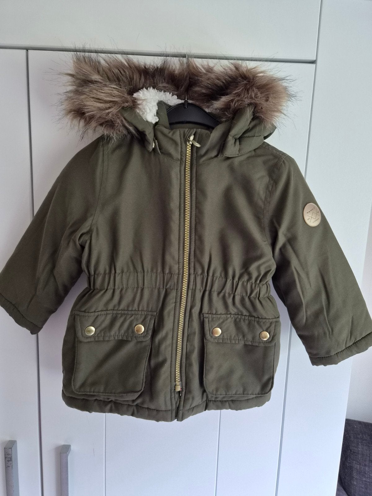 Warme winterjas Name It, maat 86 (1-1.5 jaar), Gebruikt, Jongetje of Meisje, Ophalen of Verzenden, Jasje