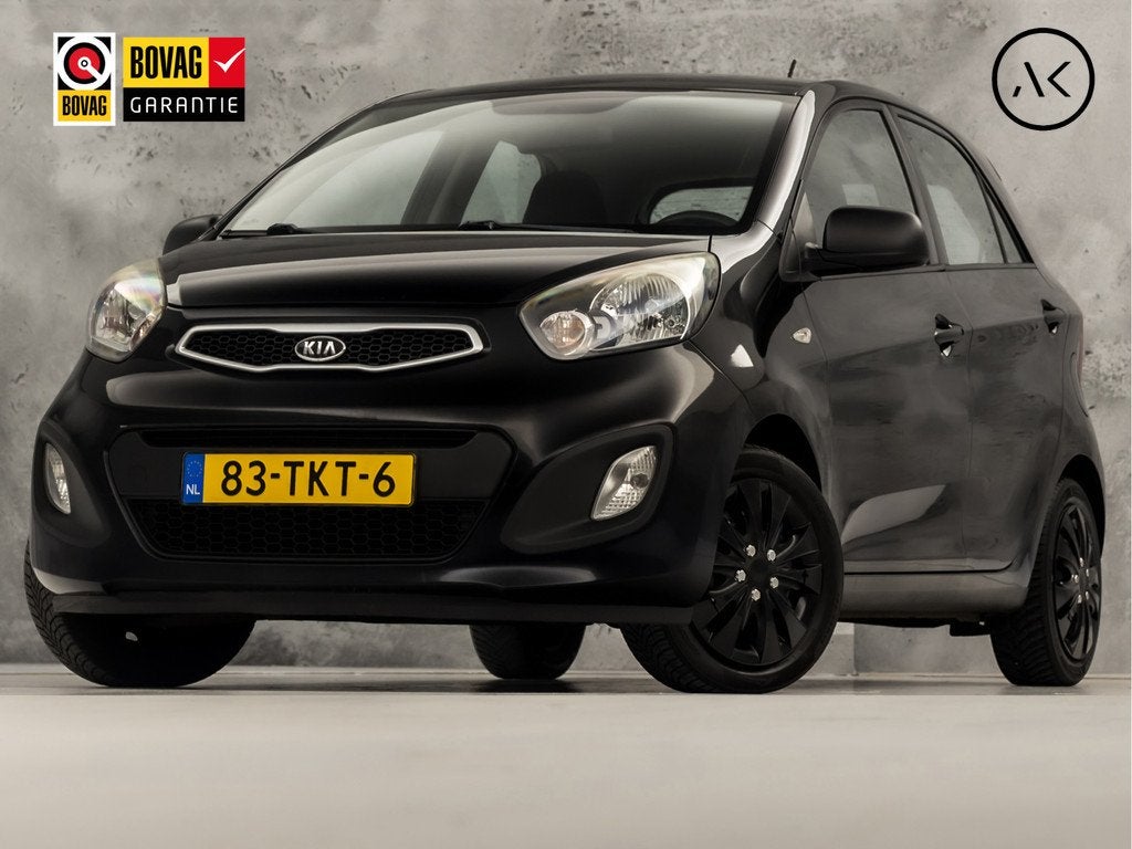 Kia Picanto 1.0 CVVT Sport (5 DEURS, NIEUWE APK, SPORTSTOELE, Auto's, Kia, Voorwielaandrijving, Stof, Gebruikt, Zwart