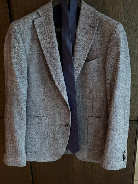 Van Gils Colbert, Ophalen of Verzenden, Zo goed als nieuw, Maat 48/50 (M), Blauw