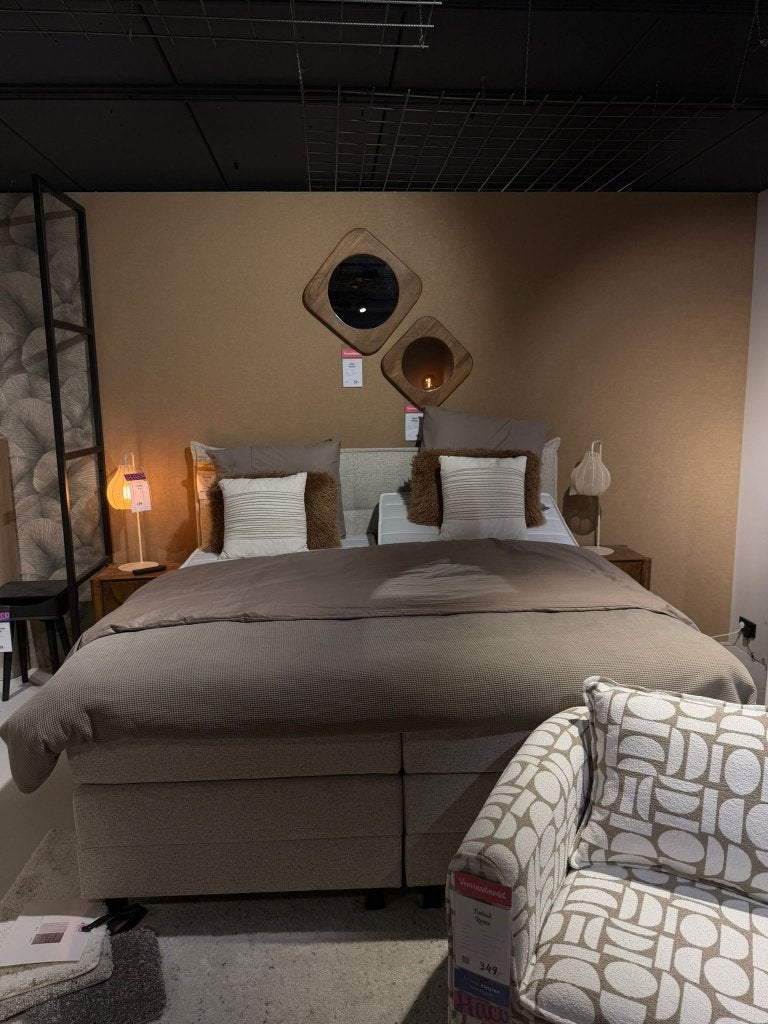 Leuke Elektrische Boxspring Fons, Ophalen, Grijs, 180 cm, 200 cm