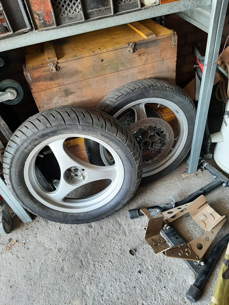 bmw k1100 lt wielen met dubbele zwevende schijf, Ophalen, Gebruikt