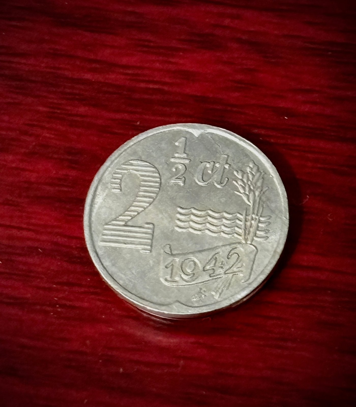 2,5 cent nederland herdenkings munt, Ophalen of Verzenden, Koningin Wilhelmina, Zilver