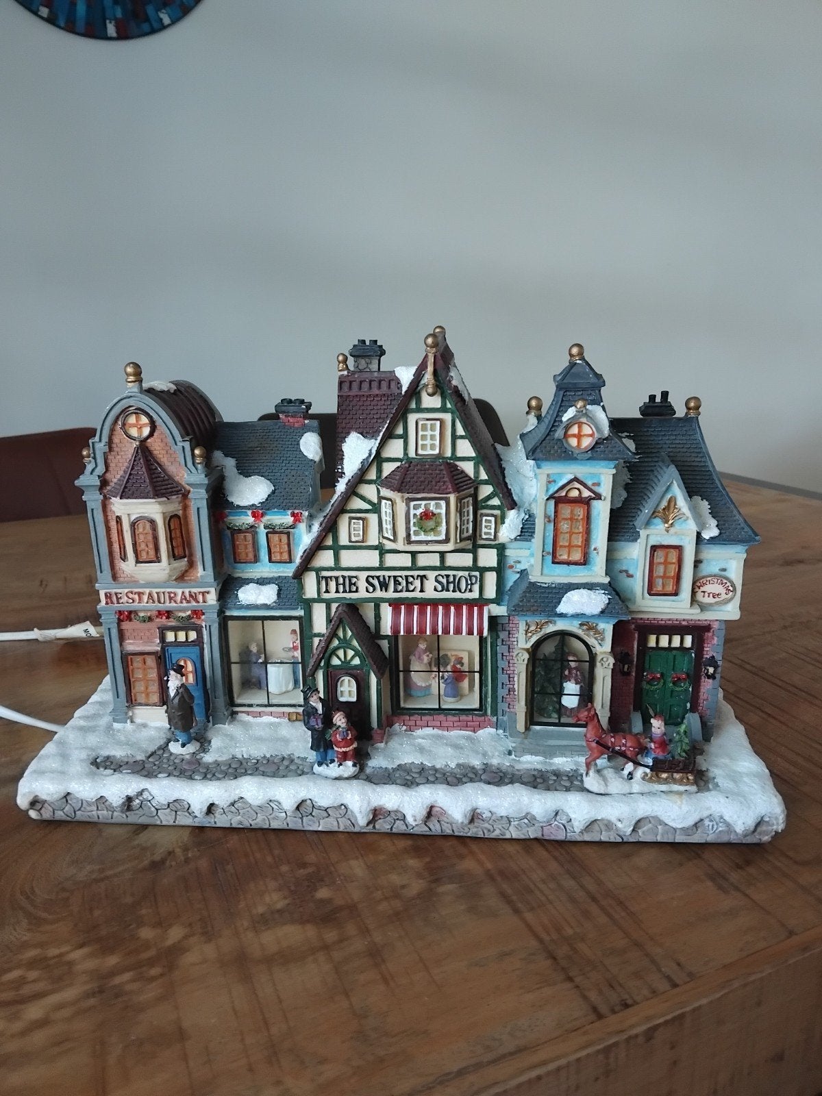 kersthuis lamp winkelstraat in perfecte staat 🎄🎁, Diversen, Ophalen of Verzenden, Zo goed als nieuw