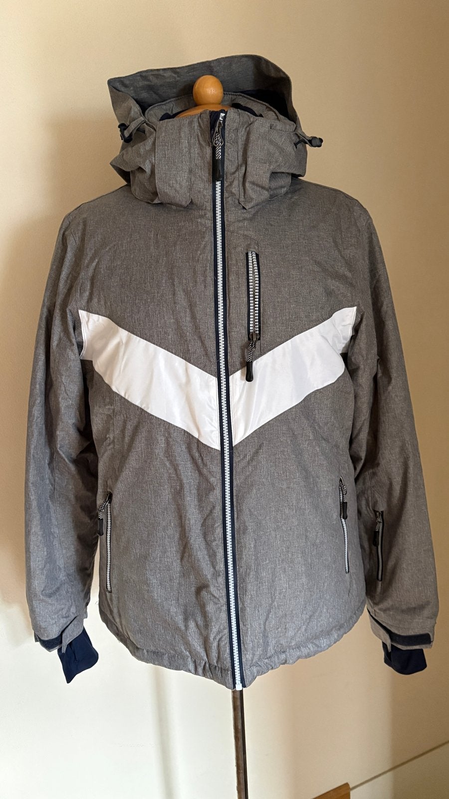 Grijs Crivit skipak - Jas maat 44, broek maat 42, Ophalen of Verzenden, Gedragen, Maat 42/44 (L), Pak