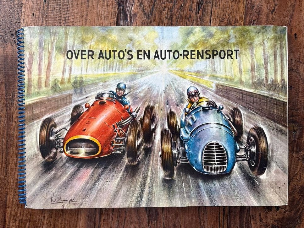 Plaatjesalbum: Over Auto's en Auto-Rensport (1956)full speed, Boeken, Ophalen of Verzenden, Gelezen, Plaatjesalbum