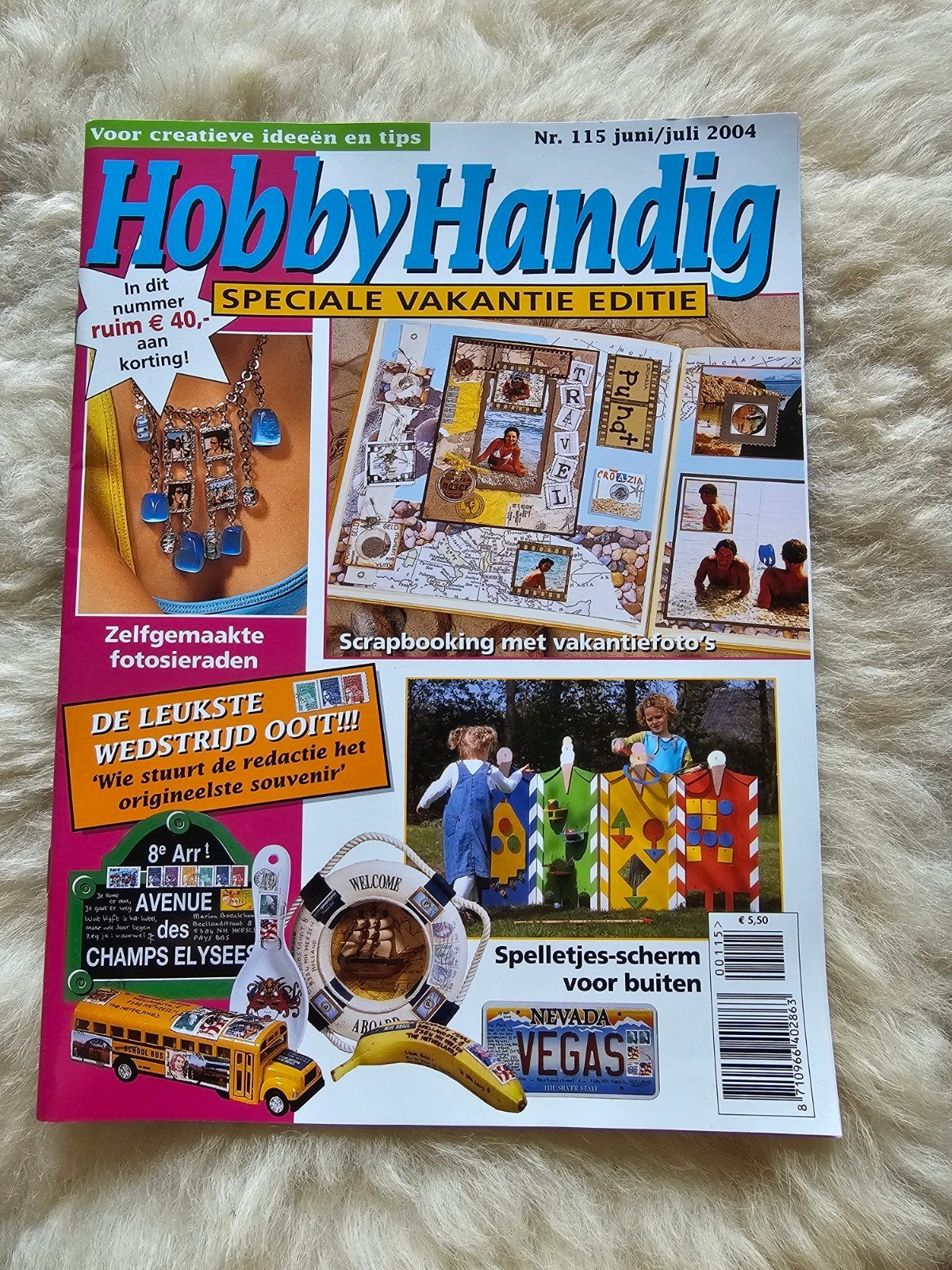 Vintage handwerk tijdschrift Hobby Handig Nr 115. 2004, Hobby en Vrije tijd, Scrapbooking, Ophalen of Verzenden, Album of Boek