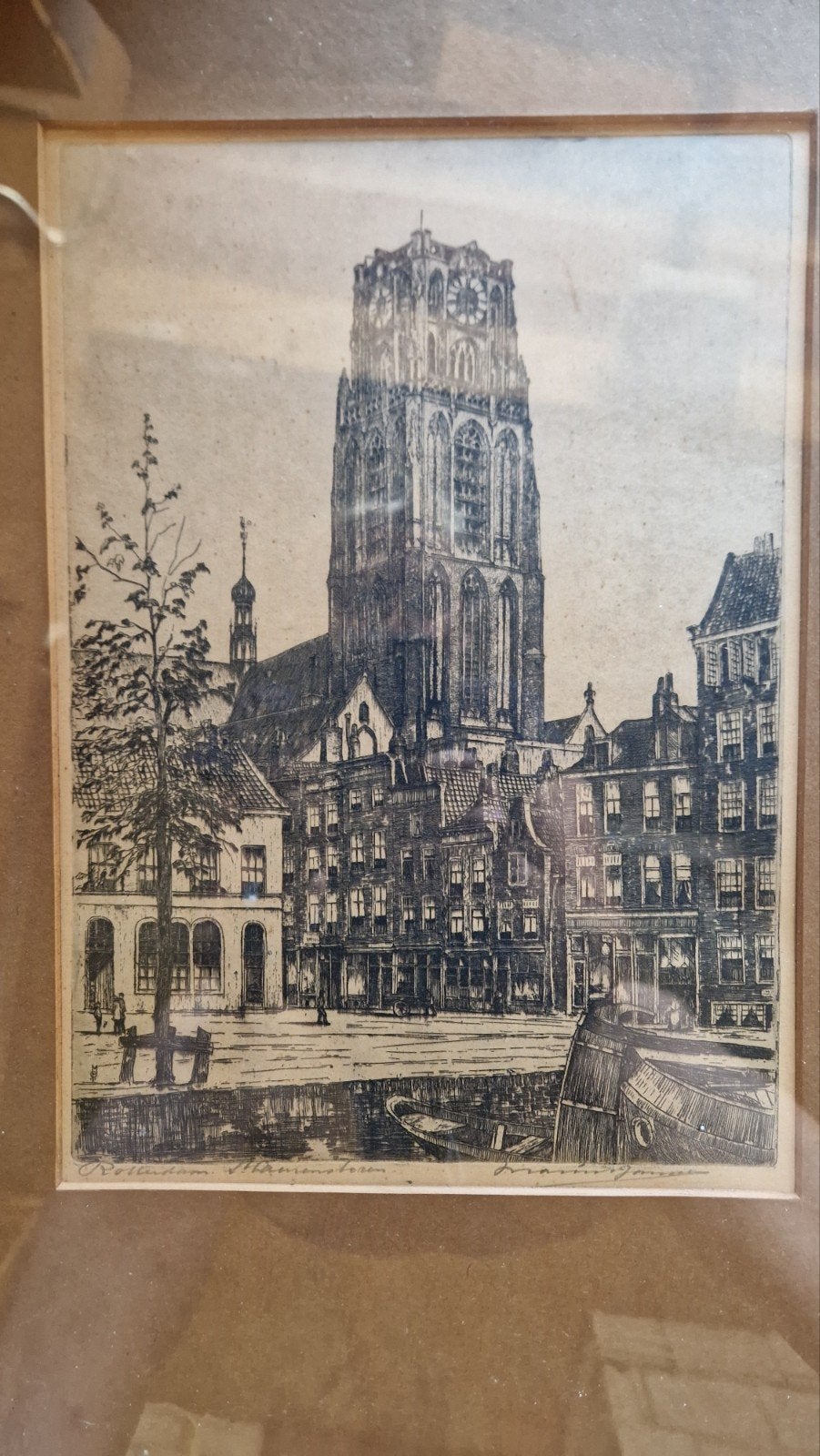 Div. tekeningen ingelijst, Ophalen