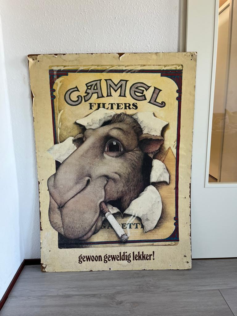 Camel Poster, Ophalen of Verzenden, Zo goed als nieuw, Minder dan 50 cm, Foto of Poster