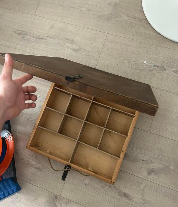 Zeldzame Vintage LEGO Houten Opbergkist - Jaren 60/70, Ophalen, Gebruikt