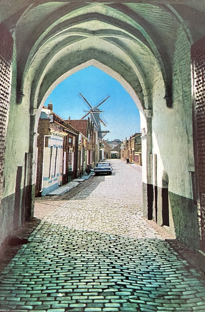 Ansichtkaart: Zierikzee - Nobelpoort, Ophalen of Verzenden, 1940 tot 1960, Ongelopen, Zeeland