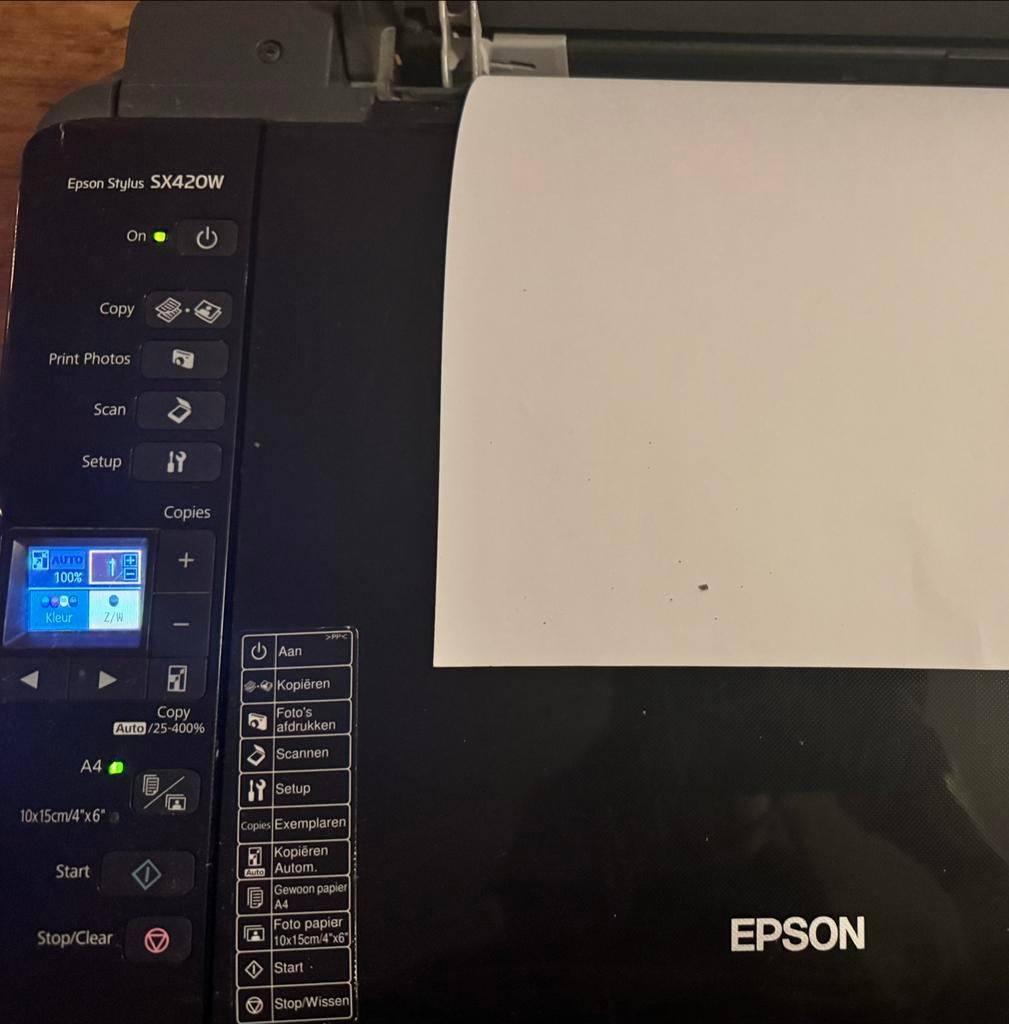 Epson Stylus SX420W All-in-one printer, Ophalen, Kopieren, Inkjetprinter, All-in-one