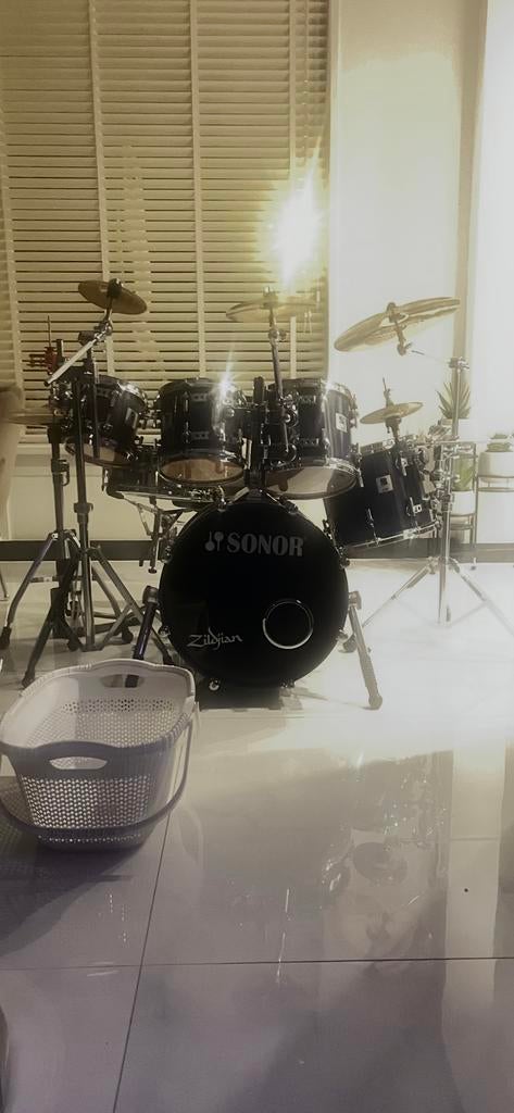Sonor Designer Drumstel - Compleet en Professioneel, Muziek en Instrumenten, Drumstellen en Slagwerk, Ophalen of Verzenden, Gebruikt