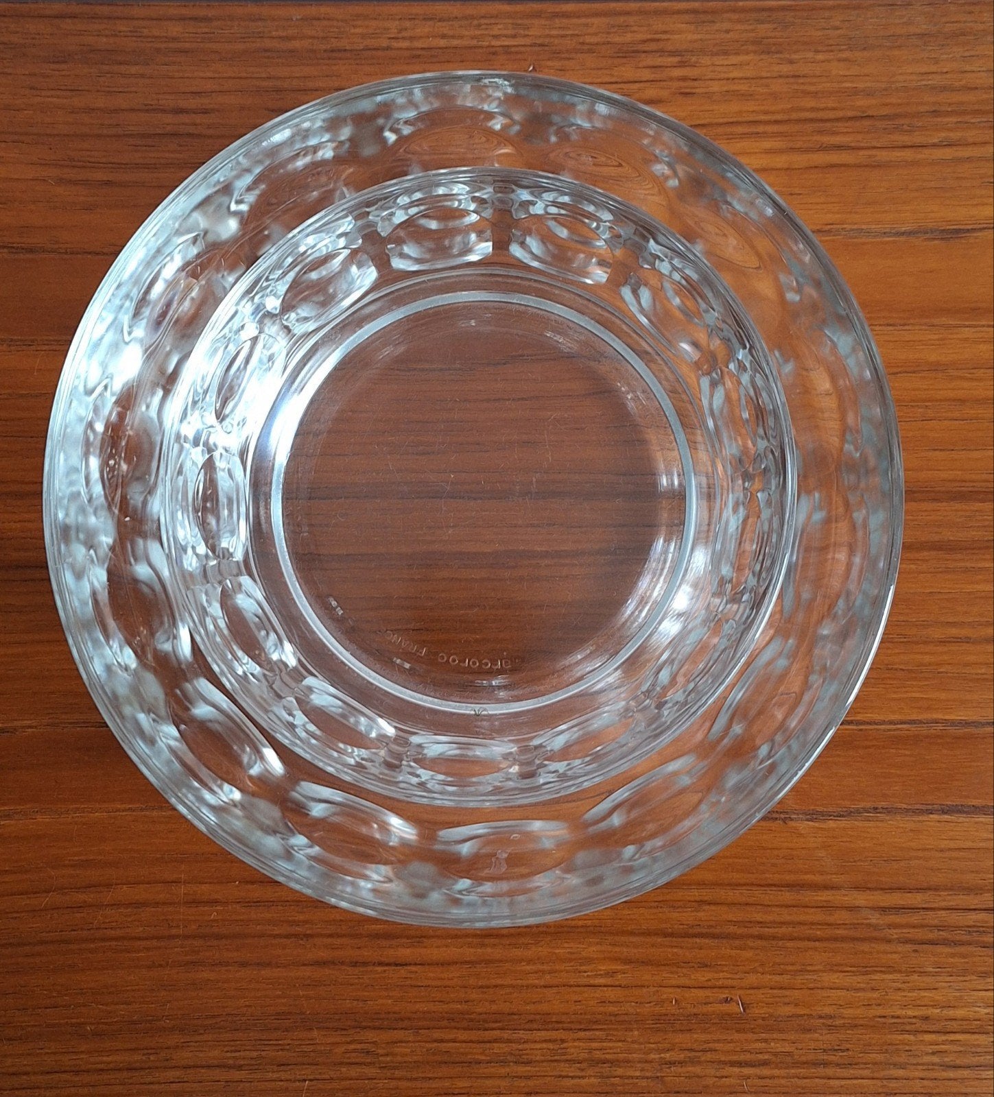 2 Arcoroc France glazen schalen (22 en 17 cm), Ophalen of Verzenden