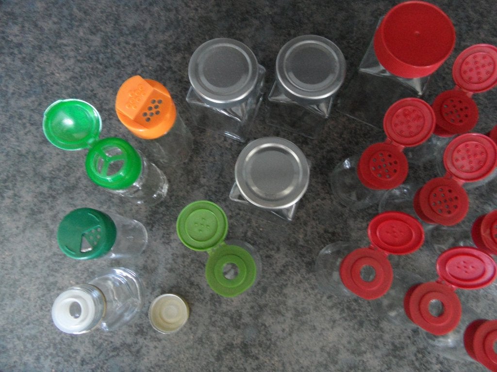 kruidenstrooier - kruidenpotjes - bewaarpotjes - 20 stuks, Ophalen of Verzenden, Nieuw, Glas