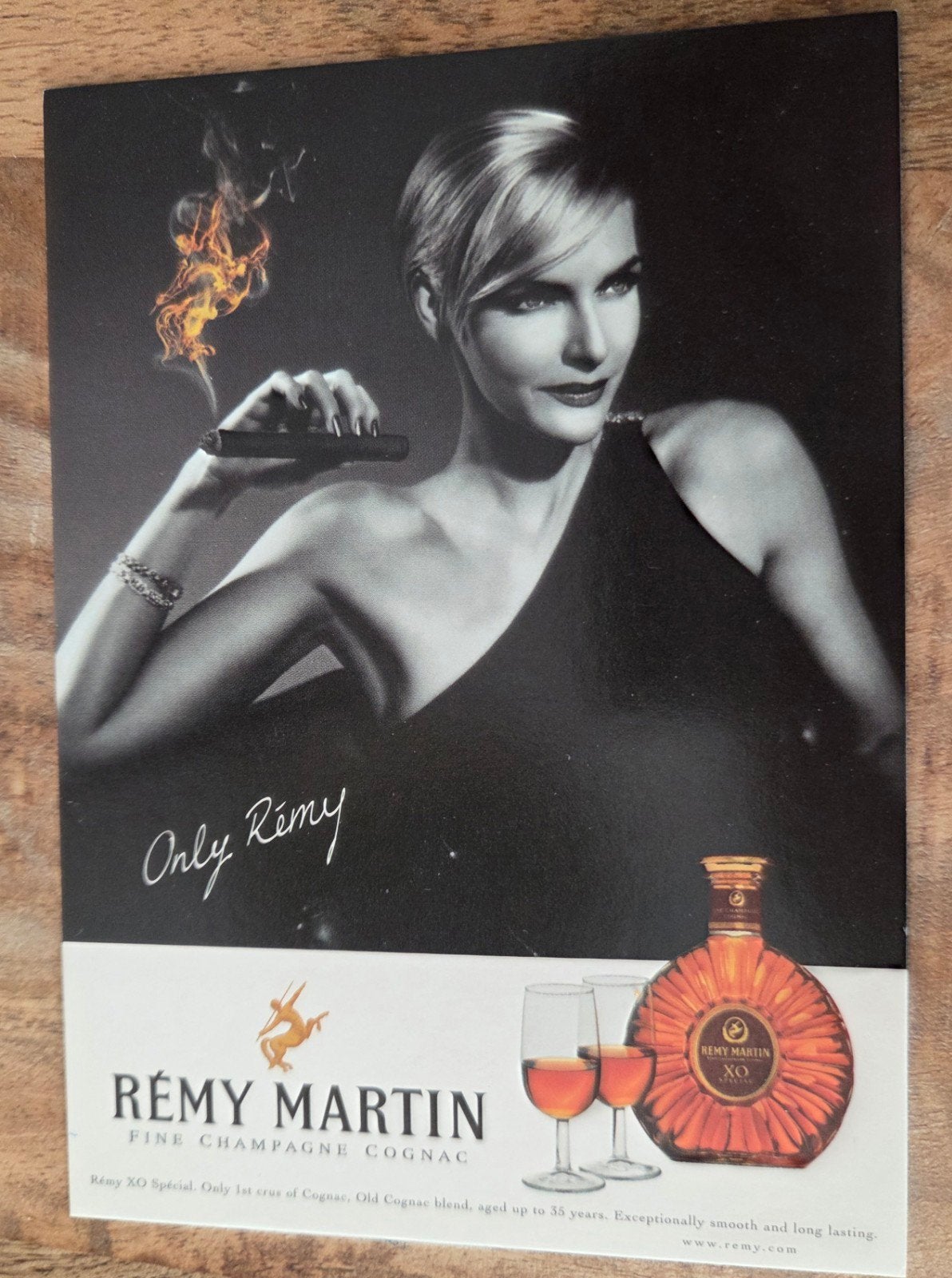 Rémy Martin XO Cognac - Sexy vrouw met sigaar, Verzenden, 1980 tot heden, Ongelopen, Overige thema's