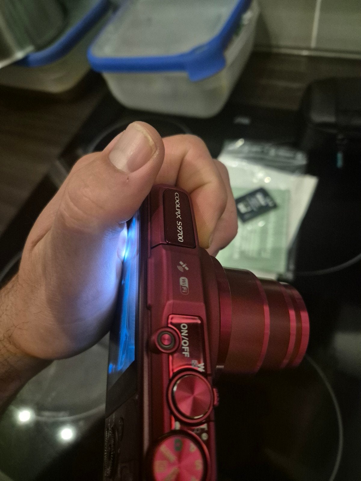 Nikon Coolpix S9700 - Werkt perfect met nieuwe batterij, Cameratas, Ophalen of Verzenden, Compactcamera, Nikon