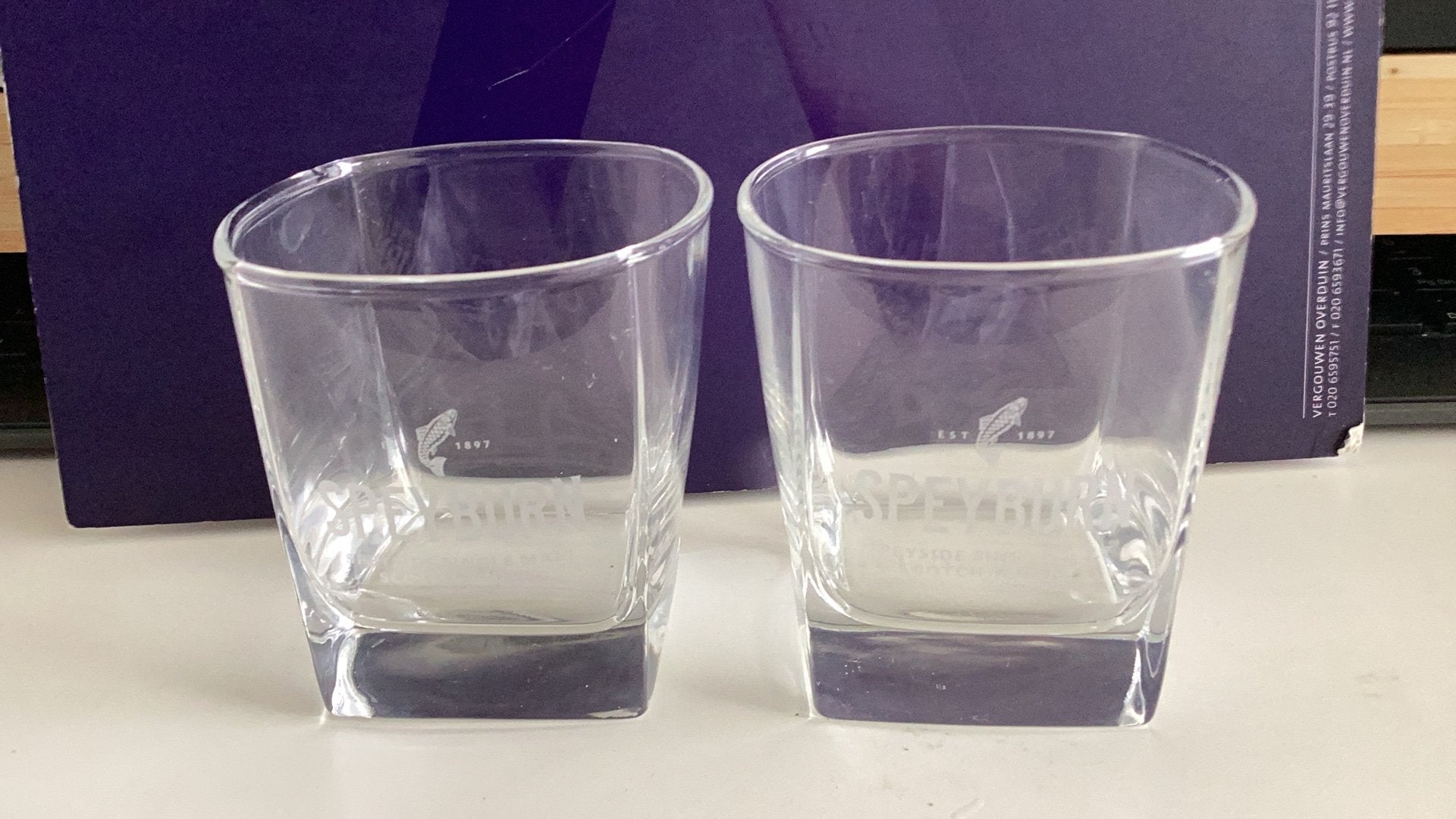 Speyburn Scotch Whisky Glazen, Ophalen of Verzenden, Zo goed als nieuw, Gebruiksvoorwerp