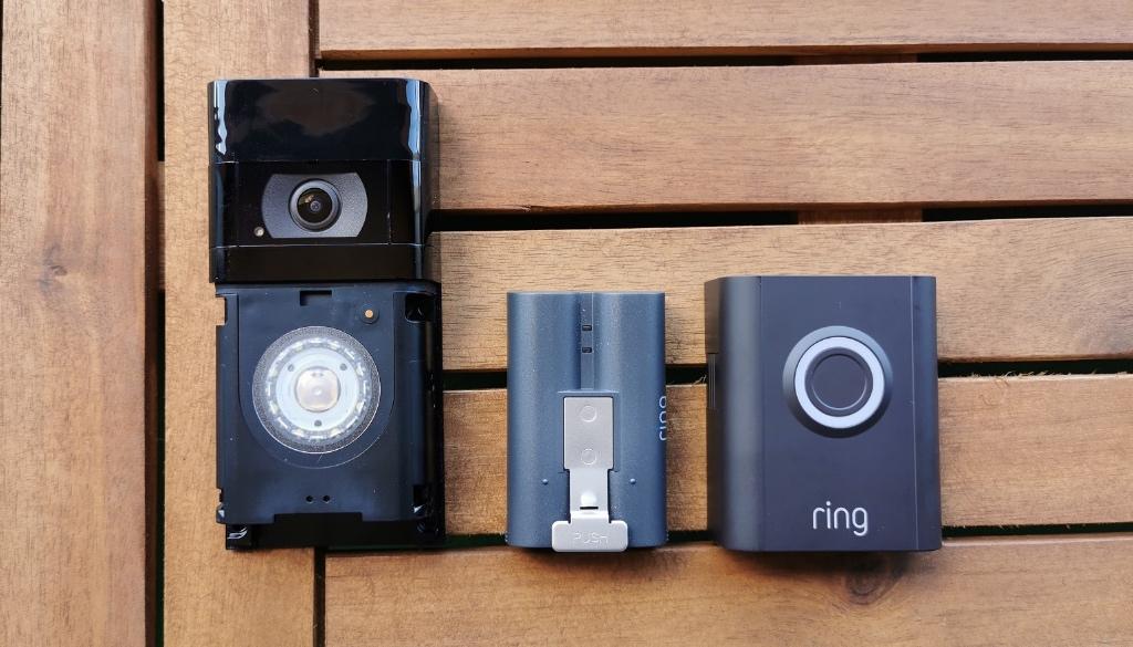 Ring doorbell 3 met oplader, Chime en zonnepaneel, Huis en Inrichting, Deurbellen, Ophalen of Verzenden, Bewegingsdetectiesensor