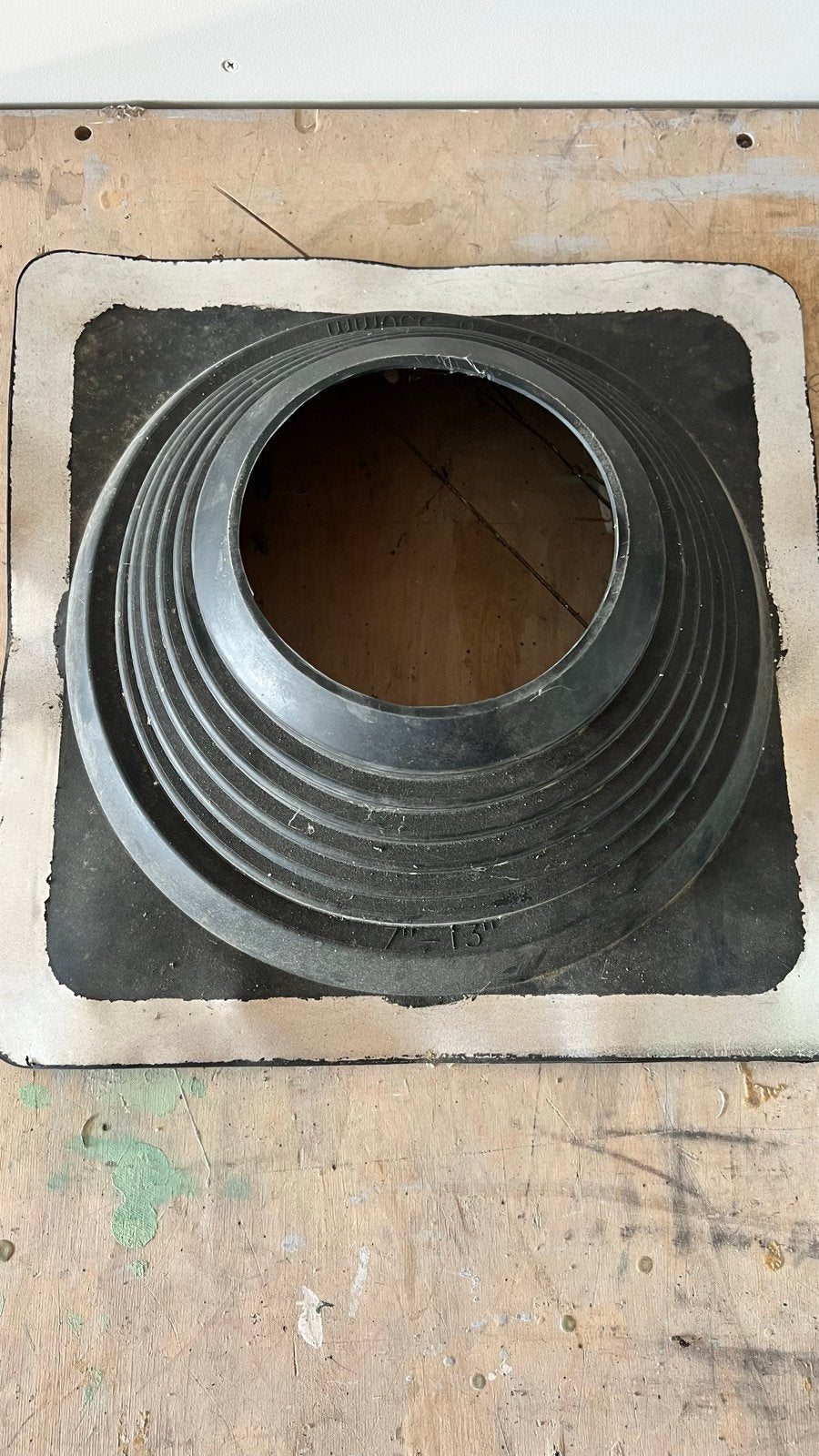 Dakdoorvoer voor pijpen 178-330mm, zwart, gebruikt, Ophalen, Kunststof, Gebruikt, Zwart