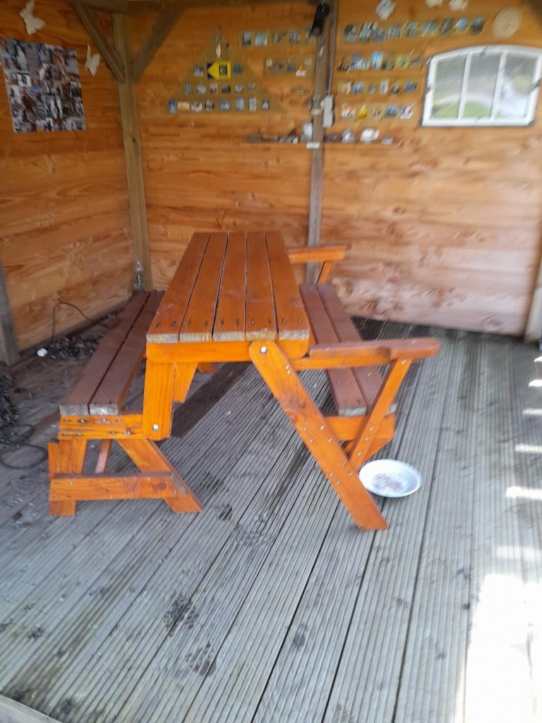 tuinbank, Tuin en Terras, Tuinbanken, Ophalen, Zo goed als nieuw, Hout