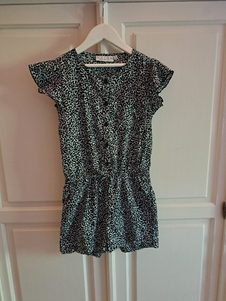 leuke jumpsuit korte pijpen (D-Zine) 140/146, Kinderen en Baby's, Kinderkleding | Maat 140, Broek, Meisje, D-Zine, Ophalen of Verzenden