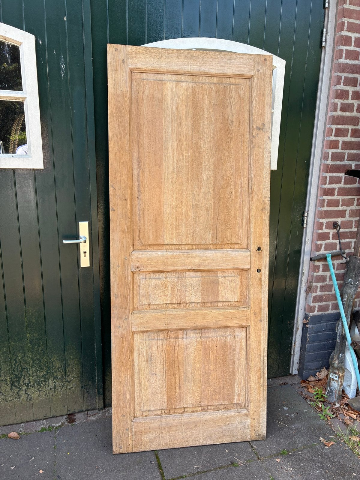 Eiken volhout binnendeur stomp 203,3 x 83,3 cm, Ophalen, Gebruikt, 80 tot 100 cm, Binnendeur