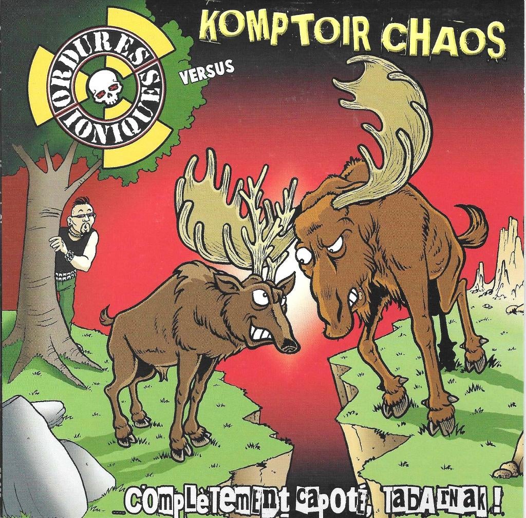 komptoir chaos versus ordures ioniques/split single-punk-gro, Verzenden, 7 inch, Single, Zo goed als nieuw
