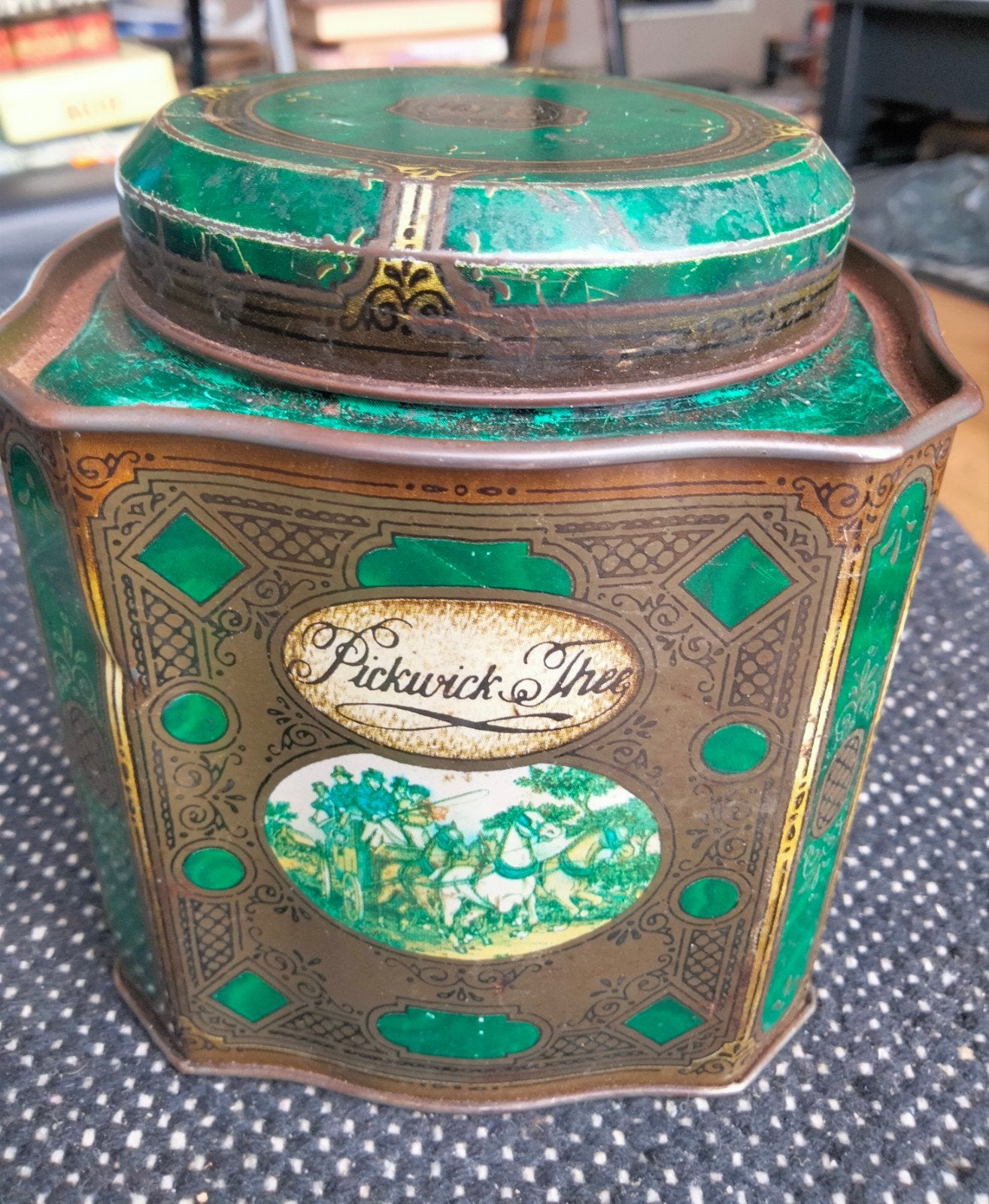 Vintage Pickwick Thee Blik van Douwe Egberts, Antiek en Kunst, Ophalen of Verzenden