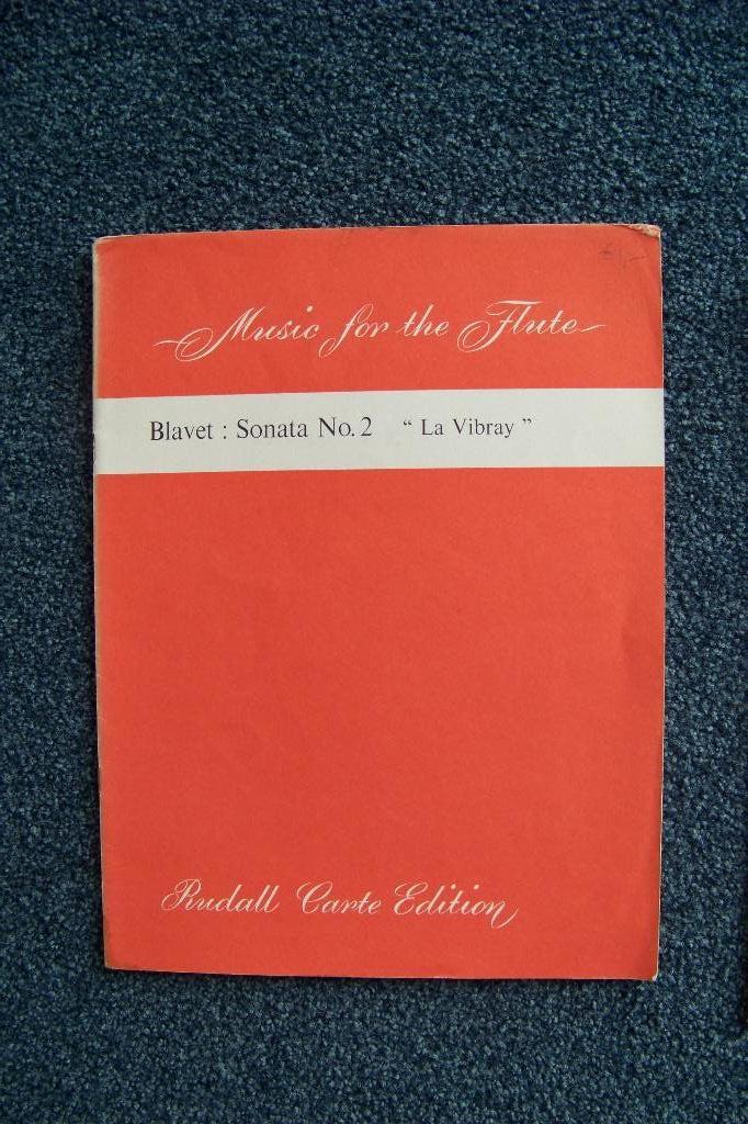 Blavet sonata no2 la vibray -piano en flute, Muziek en Instrumenten, Gebruikt, Klassiek, Dwarsfluit of Piccolo, Ophalen of Verzenden
