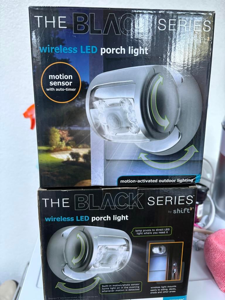 2 x Black Series Draadloze LED Verandalamp met Bewegingssens, Ophalen of Verzenden, Nieuw
