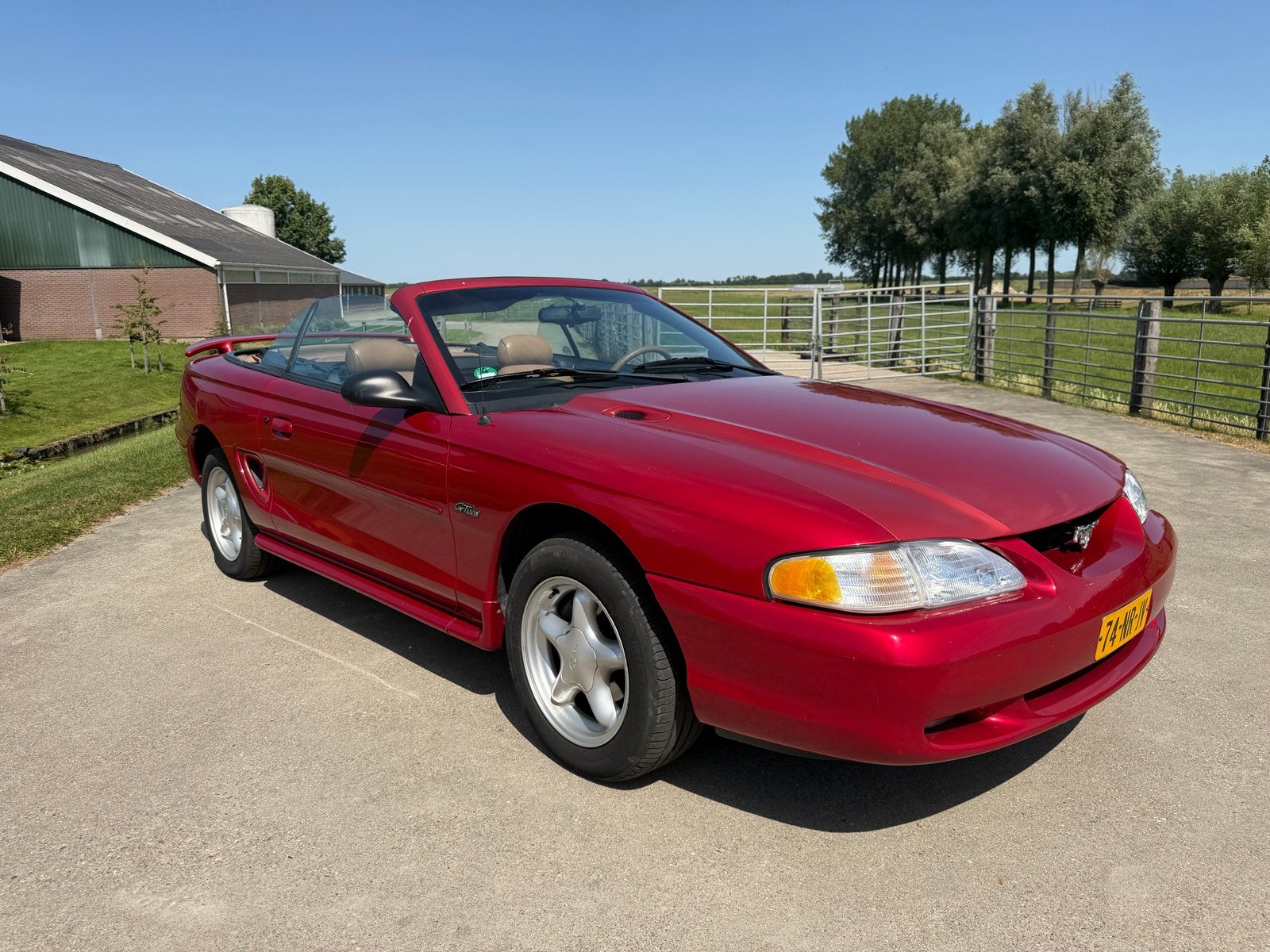 Ford Mustang 4.6 V8 CABRIO | AUTOMAAT | 1996  | AIRCO, Achterwielaandrijving, 1610 kg, Cabriolet, Leder