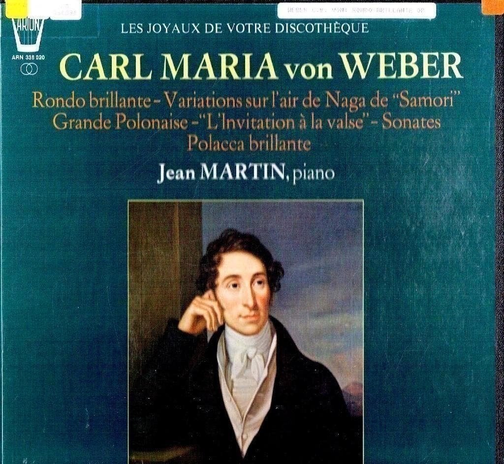 Carl Maria von Weber - Jean Martin  3LP BOX, Kamermuziek, Verzenden, Zo goed als nieuw, 12 inch