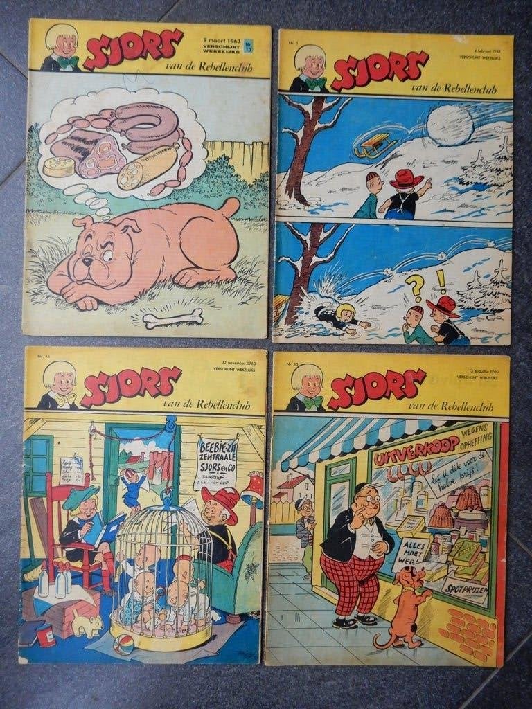 Sjors stripweekblad diverse nummers, Boeken, Meerdere stripboeken, Ophalen of Verzenden, Gelezen