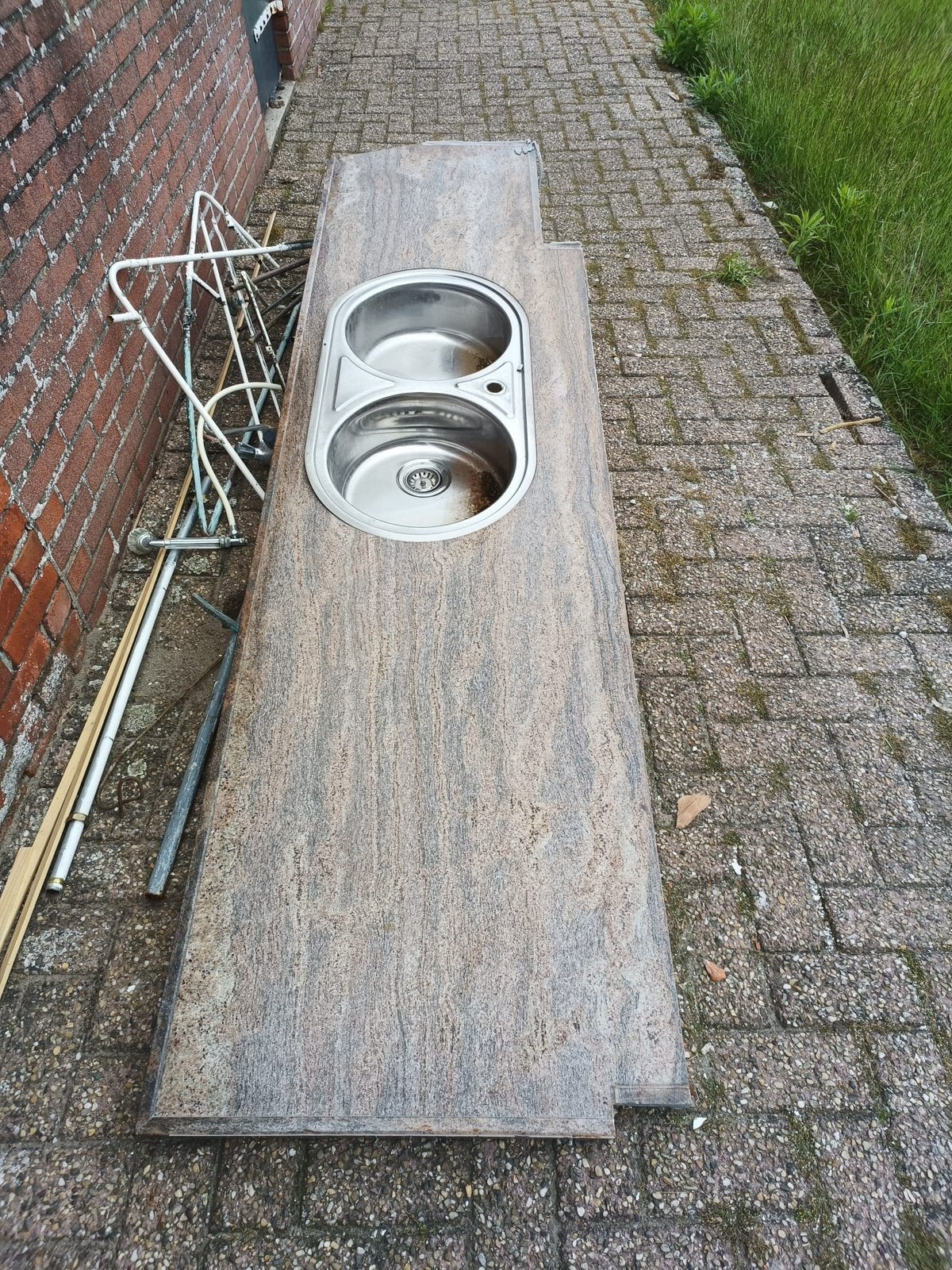 Marmeren keukenblad, Huis en Inrichting, Keuken | Keukenelementen, Ophalen, 25 tot 50 cm, 50 tot 100 cm, Minder dan 100 cm