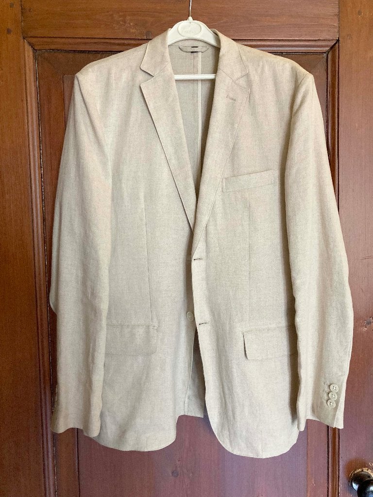 Heren Linnen zomercolbert van Muji, beige, maat M, Muji, Maat 48/50 (M), Beige, Ophalen of Verzenden