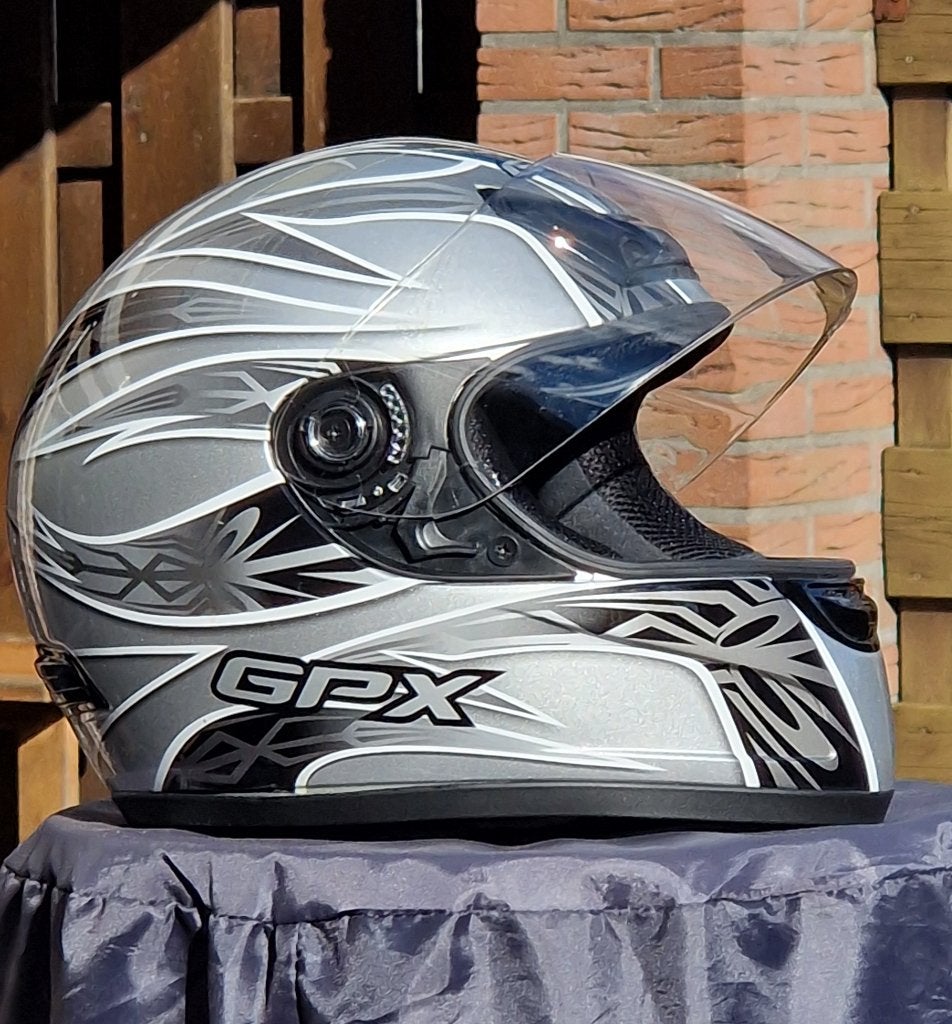 Motor/bromfiets Helm L, Fietsen en Brommers, Brommerhelmen, Ophalen, Zo goed als nieuw, Large, GPX