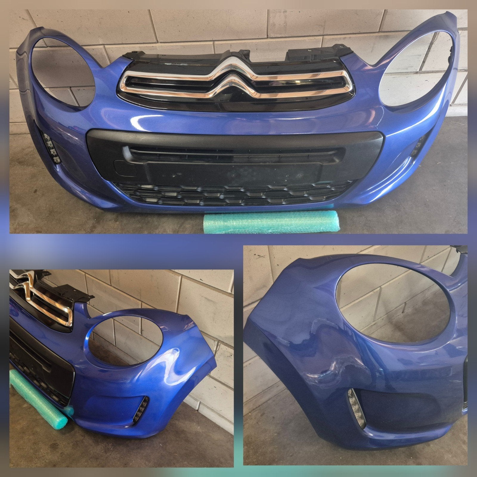 Citroen C1 voorbumper blauw 2014 tot  heden, Auto-onderdelen, Ophalen, Gebruikt, Citroën, Voor