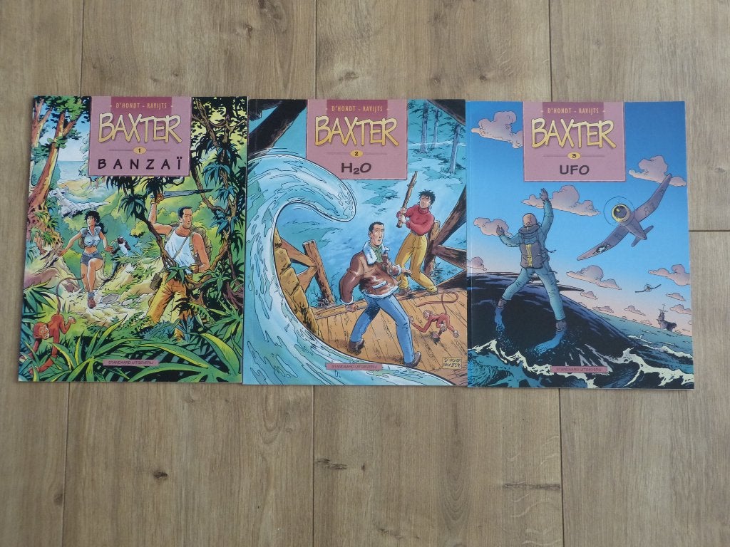 BAXTER stripboeken, de complete 3-delige serie., D'Hondt - Raeymaekers, Complete serie of reeks, Ophalen of Verzenden, Zo goed als nieuw