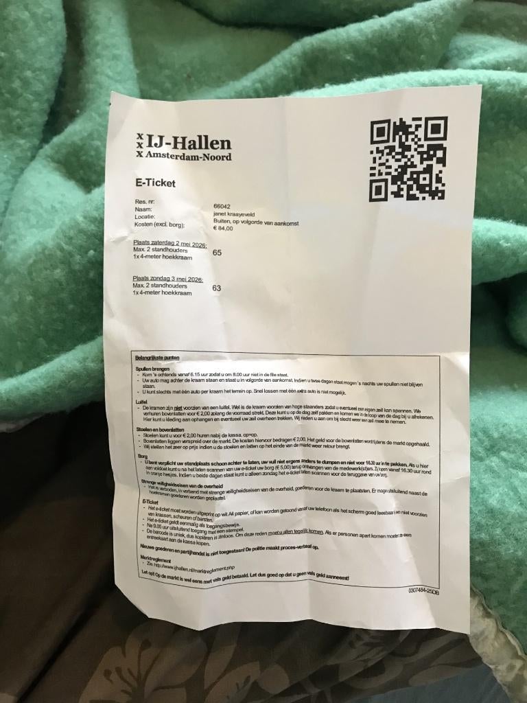 ticket ijhallen, Tickets en Kaartjes, Evenementen en Festivals, Twee personen, Meerdaags