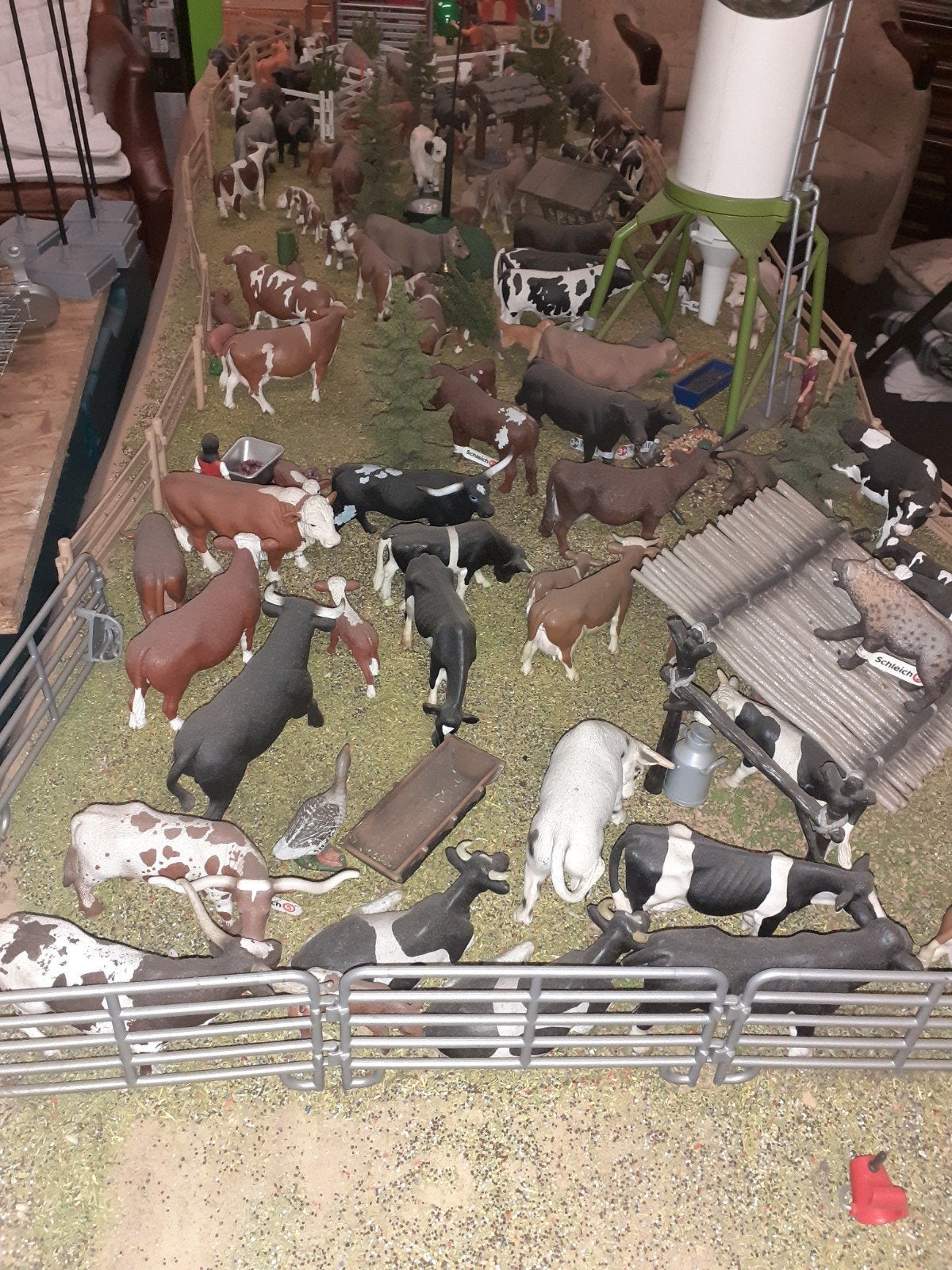 Schleich runderen, koeien en kalveren, Ophalen of Verzenden, Zo goed als nieuw, Boerderijdier, Beeldje of Figuurtje