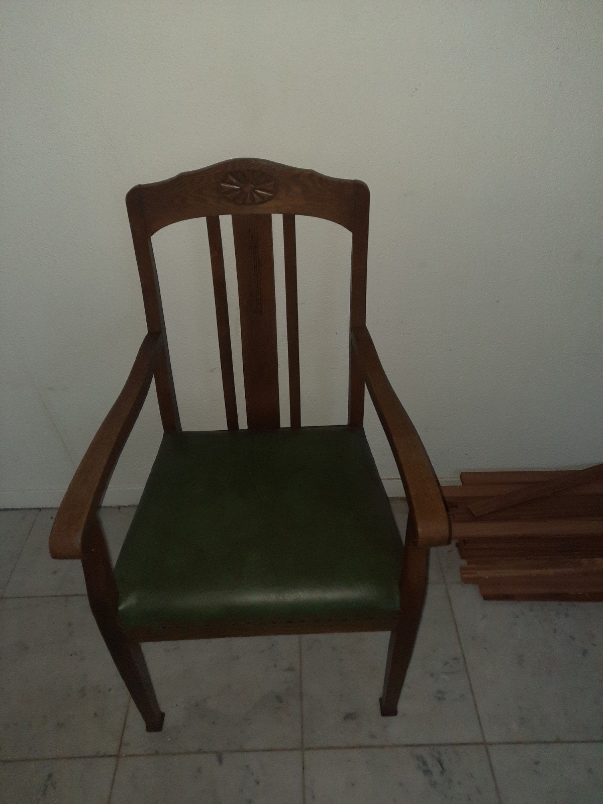 vintage rookstoel eiken, Ophalen